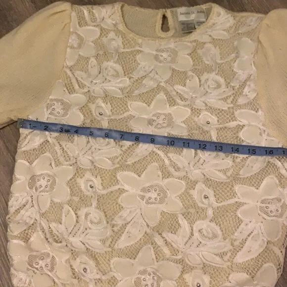 💕BOGO💕James St. John vintage floral lace sweater - Picture 4 of 11